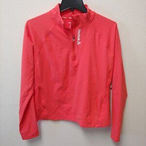 Women's Reebok 1/4 Zip Performance Mock Neck, Size L